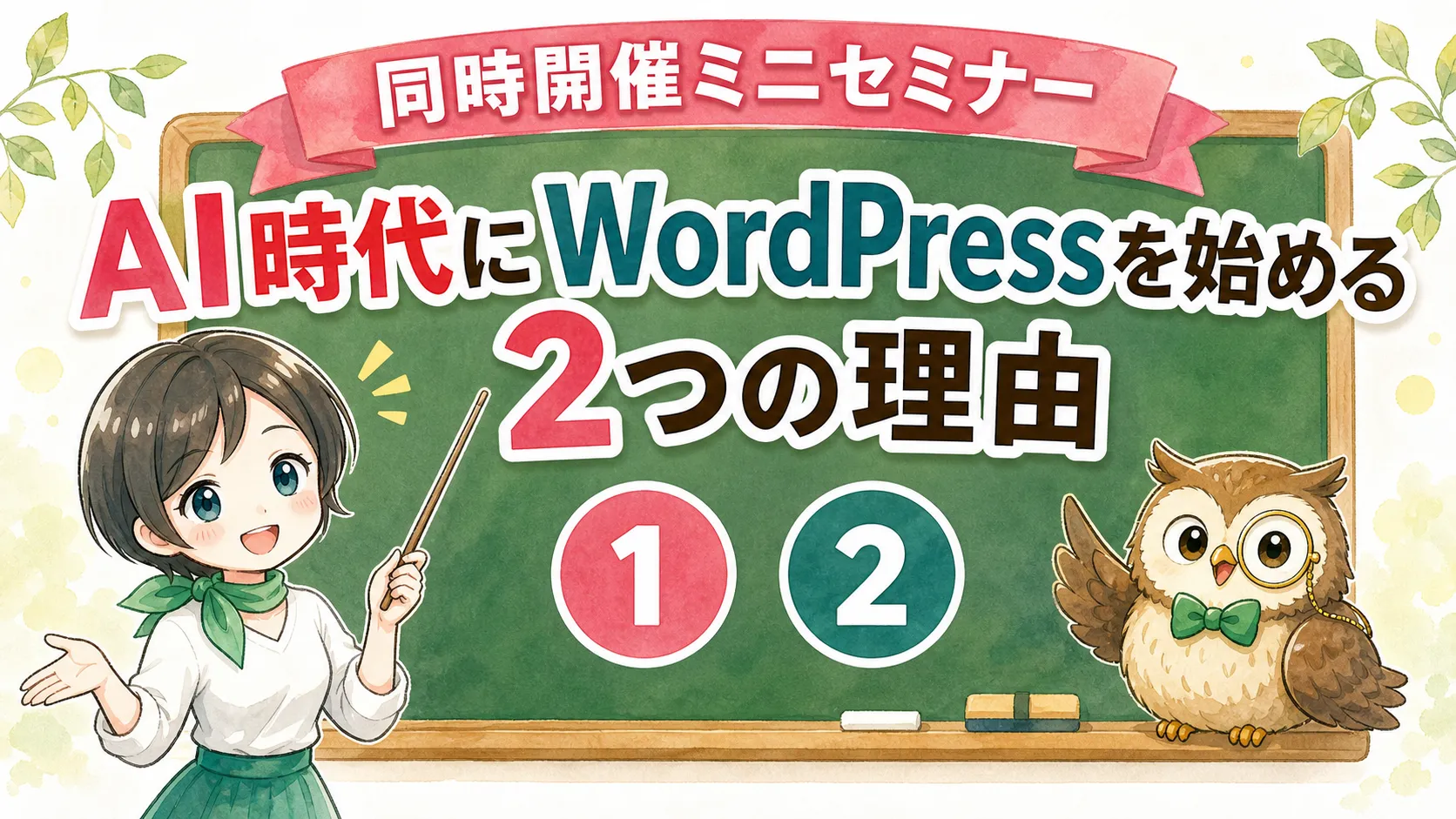 同時開催ミニセミナー AI時代にWordPressを始める2つの理由